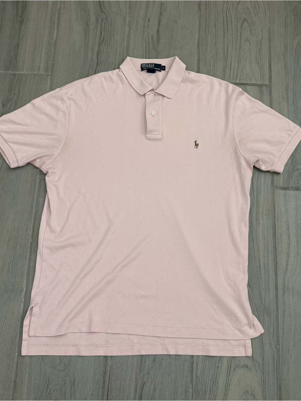 Ralph Lauren Light Pink Short-Sleeve Polo with Embroidered Pony